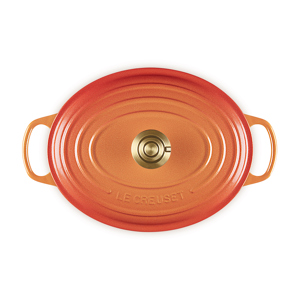 Le Creuset Flamme Dorée Signature Cast Iron Oval Casserole 29cm  